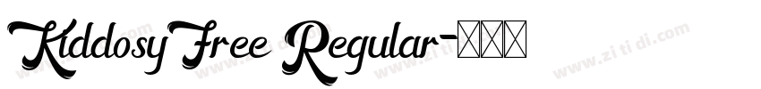 KiddosyFree Regular字体转换